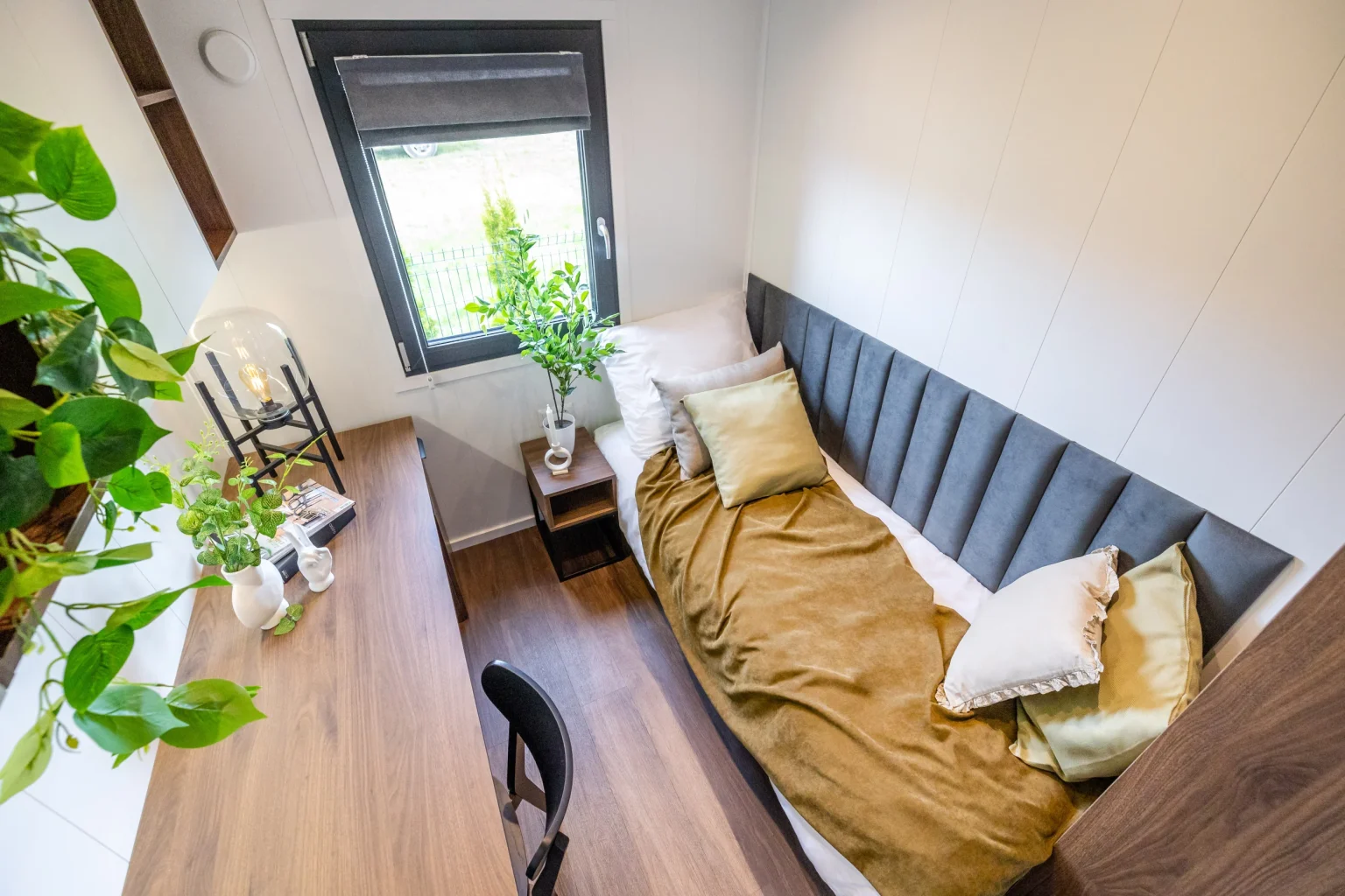 Designer Mobilheim mit Loft-Charakter – modernes Wohnen mit offenem Raumkonzept und stilvollem Design.